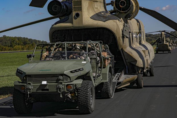 GM Defense’s Infantry Squad Vehicle is a smaller, lighter and more agile troop carrier than the proposed next-generation tactical vehicle. (Spc. Matthew Wantroba) GM Defense’s Infantry Squad Vehicle is a smaller, lighter and more agile troop carrier than the proposed next-generation tactical vehicle.